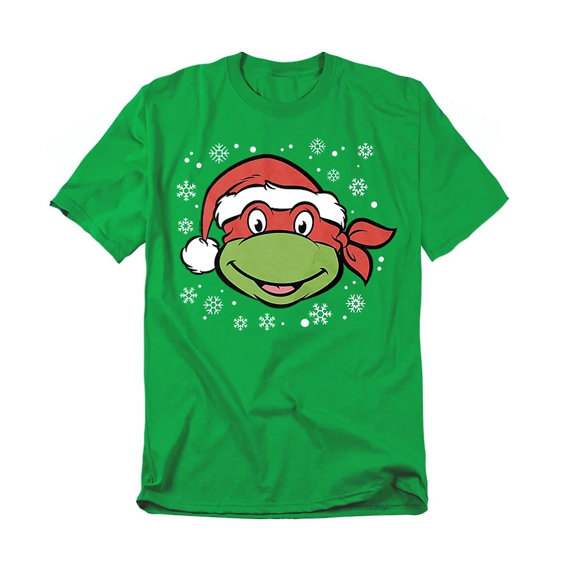 Teenage Mutant Ninja Turtles Big & Tall Raphael Christmas Hat T-Shirt