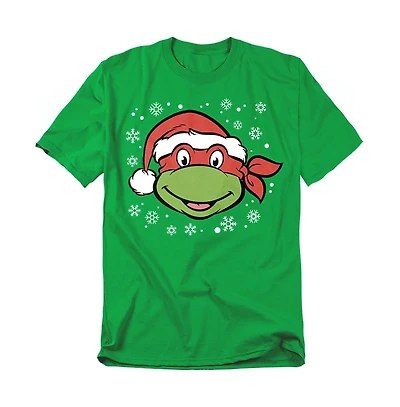 Teenage Mutant Ninja Turtles Big & Tall Raphael Christmas Hat T-Shirt