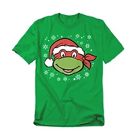 Teenage Mutant Ninja Turtles Big & Tall Raphael Christmas Hat T-Shirt