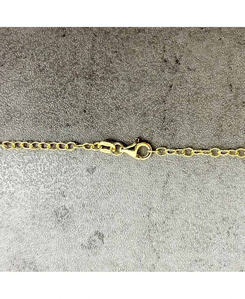 The Lovery Clover Charm Necklace 14K Gold-Plated Sterling Silver