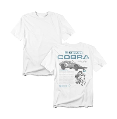 Mustang Men's Shelby Cobra Racing Infographic Back T-Shirt
