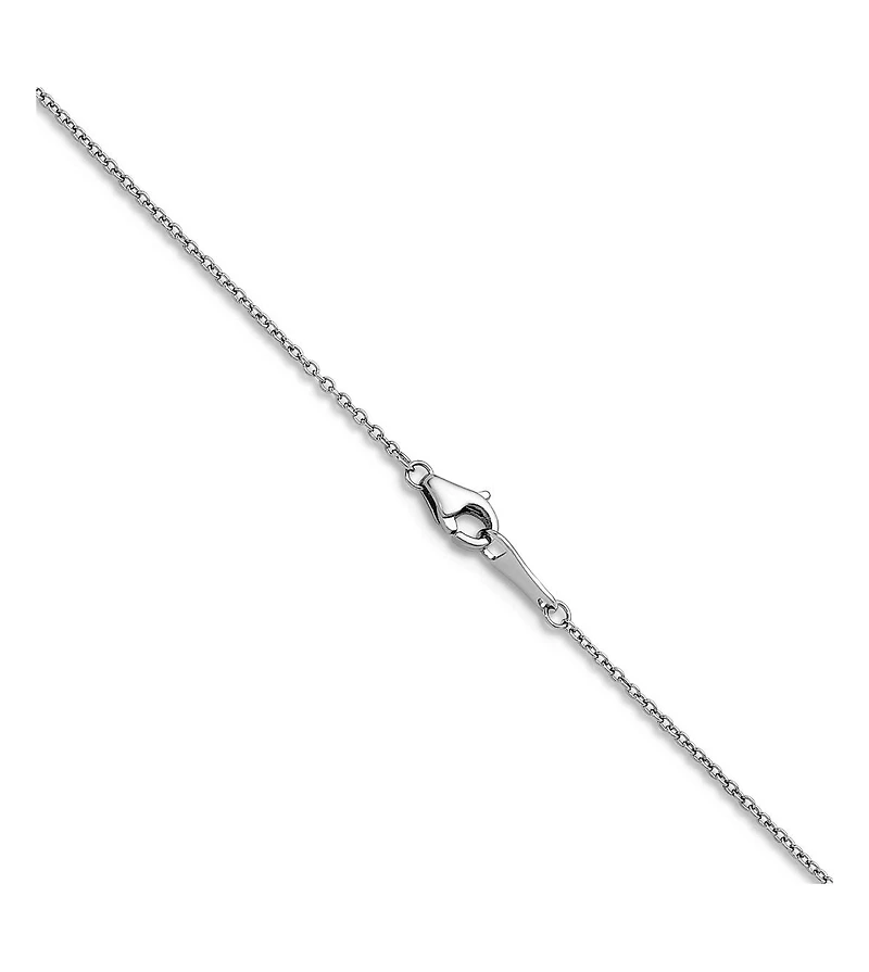 Curata Jewelry Solid 950 Platinum 1.1mm Cable Chain Necklace 16-24 Inch Chain Necklace