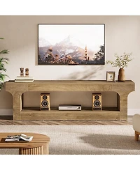 Tribesigns 63-Inch Tv Stand for 55/60/65/75-Inch Tvs, Farmhouse TV Console, Entertainment Center Television Stand