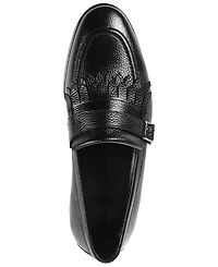 Vellapais Men's Tortoise Monk Strap Slip-On Dress Loafers