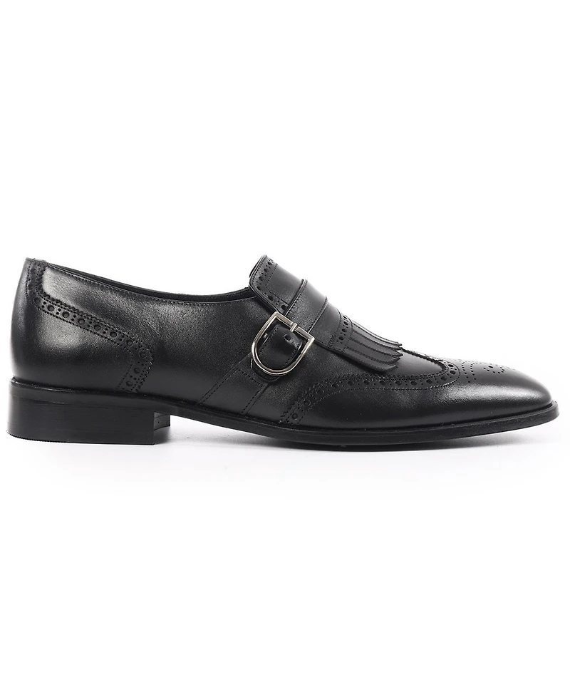 Vellapais Men's Monk Strap Tassel Wingtip Dress Shoes