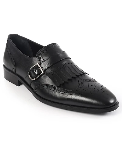 Vellapais Men's Monk Strap Tassel Wingtip Dress Shoes