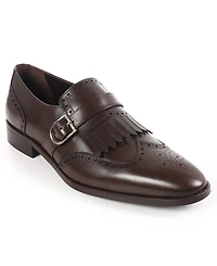 Vellapais Men's Monk Strap Tassel Wingtip Dress Shoes