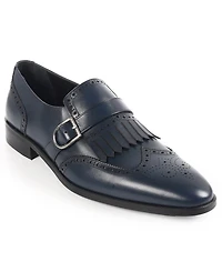 Vellapais Men's Monk Strap Tassel Wingtip Dress Shoes