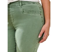 Tribal Plus Inclusive Comfort Stretch Pull-On Slim-Leg Capris Jeans