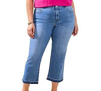 Tribal Plus Sophia Curvy Micro Flare Jeans