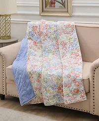 Greenland Home Fashions Alice Reversible Cotton Blend Throw, 50" x 60"