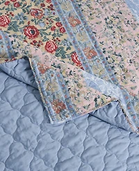 Greenland Home Fashions Kressida Reversible Cotton Blend Throw, 50" x 60"