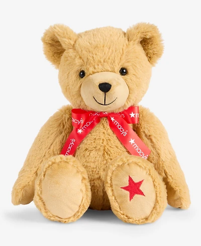 Macy's 11"H Macy's Sitting Plush Bear, Macy's Exclusive