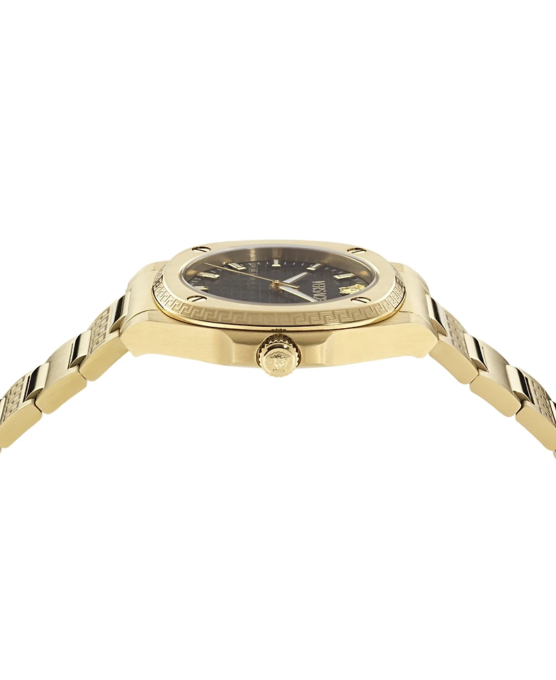 Versace Women's Greca Pulse Ip Yellow Gold Bracelet Watch, 36mm