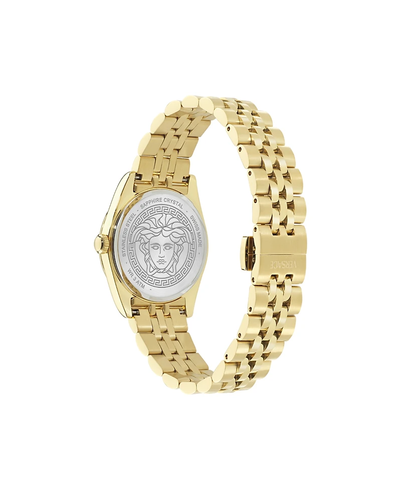 Versace Women's Millenyium Ip Yellow Gold Bracelet Watch, 32mm