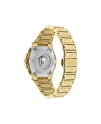 Versace Men's Greca Reaction Ip Yellow Gold Bracelet Watch, 43mm