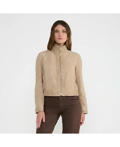 Furniq Uk Women's Suede Jacket