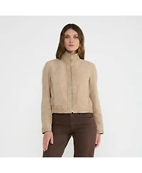 Furniq Uk Women's Suede Jacket