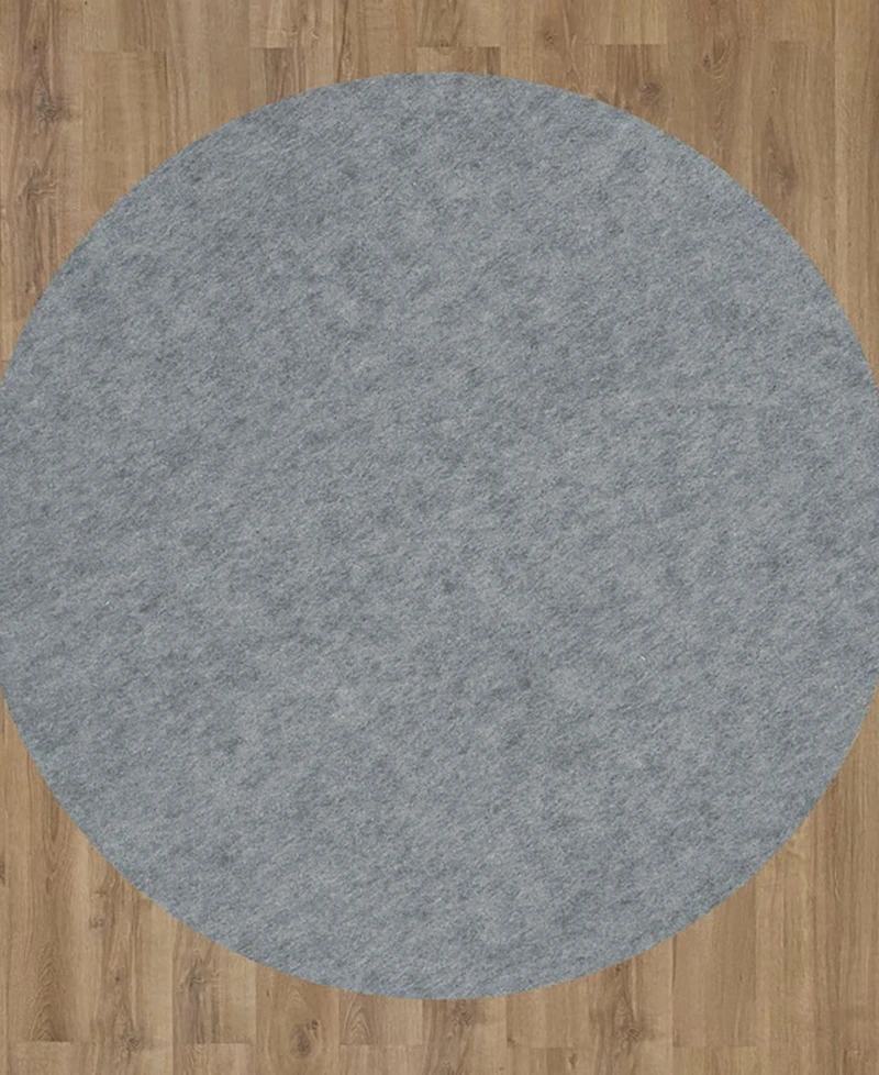 Karastan Dual Surface Thin Lock Gray 8' x 8' Round Rug Pad