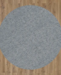 Karastan Dual Surface Thin Lock Gray 8' x 8' Round Rug Pad