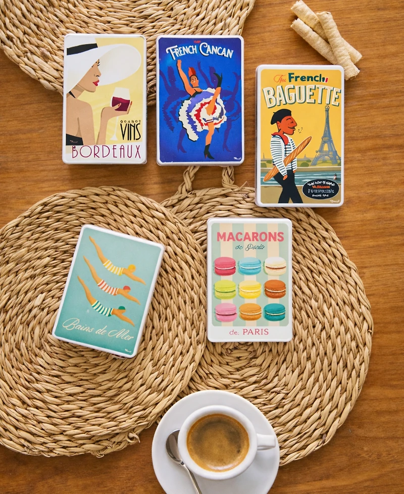 Sacre Marcel French Mini Tin Chocolate Wafers Bundle, 5-Pc.