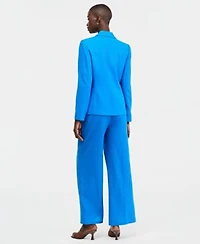 Tahari Asl Single Button Blazer Spaghetti Strap Vest Wide Leg Pants