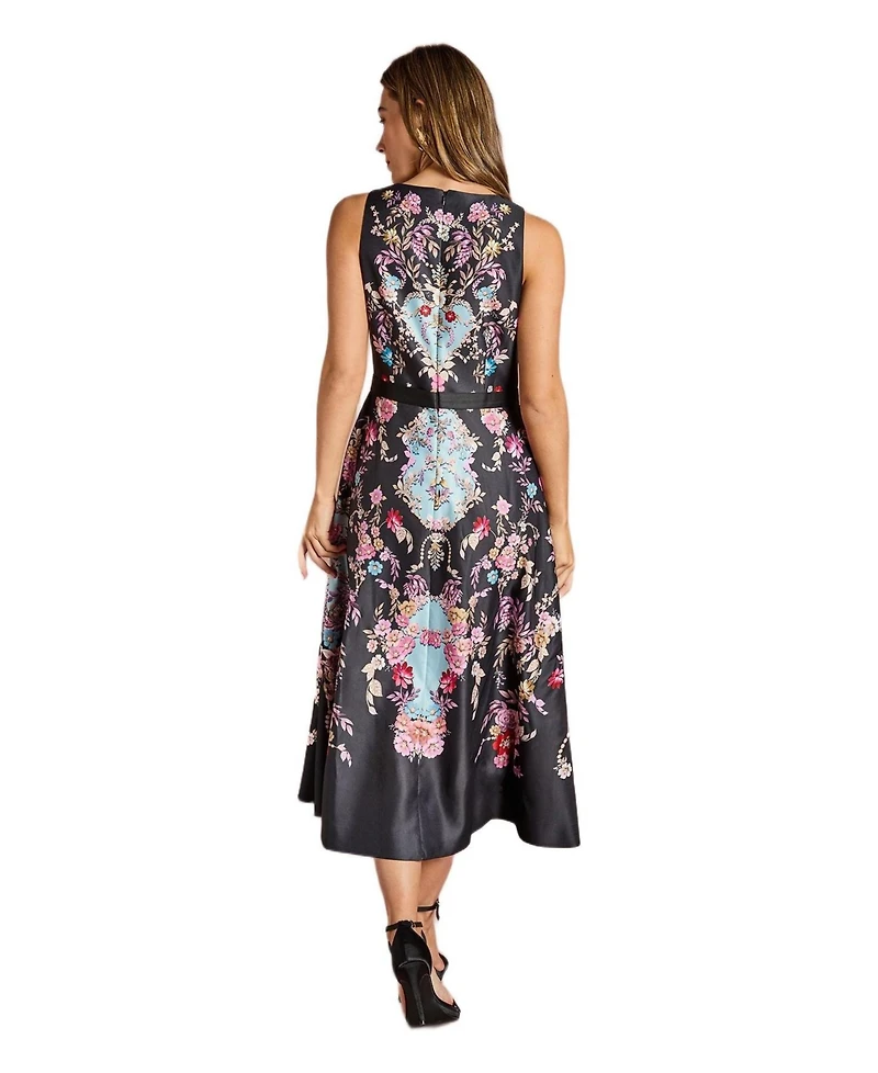 Coast Women's Placement Print V Neck Midi Dress