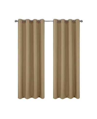 Rt Designers Collection 100% Polyester 140 Gsm Sedona Jacquard Grommet Curtain Panel 54" x 84