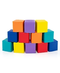 Mecale 12-Piece Soft Foam Building Blocks and Climbing Cubes Set for Kids