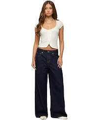 Edikted Women's Juanita Low Rise Baggy Jeans