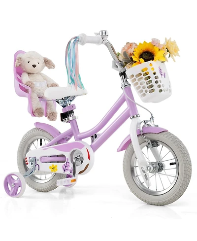 Mecale Girls' Bike with Doll Seat and Streamers