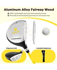 Mecale 34 Junior 3 Fairway Wood 165CC Fiberglass Shaft