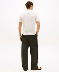 Tommy Hilfiger Men's Short-Sleeve Pointelle Polo Shirt
