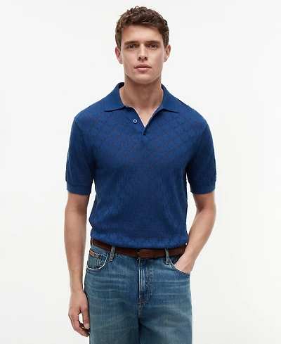 Tommy Hilfiger Men's Short-Sleeve Pointelle Polo Shirt