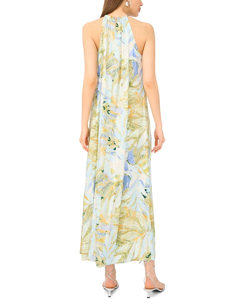 Msk Women's Halter Neck Long Maxi Dress