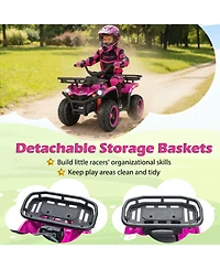 Mecale 24V Electric Ride On Quad with Led Headlights