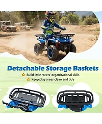 Mecale 24V Electric Ride On Quad with Led Headlights