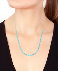 Effy Collection Turquoise (3.5 mm) Necklace in 14k Yellow Gold