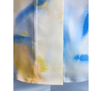 Dkny Petite Printed Long-Sleeve Blouse