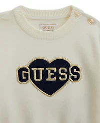 Guess Baby Girls' Long-Sleeve Sweater Top and Pant, 2-Piece Set