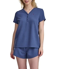 Tommy Hilfiger Women's 2-Piece Henley and Boxer-Set
