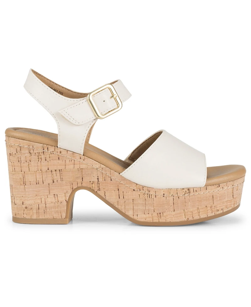 Baretraps Women's Tamie Round Toe Wedge Sandals