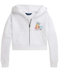 Polo Ralph Lauren Girls' 7-16 Bear Terry Boxy Full-Zip Hoodie