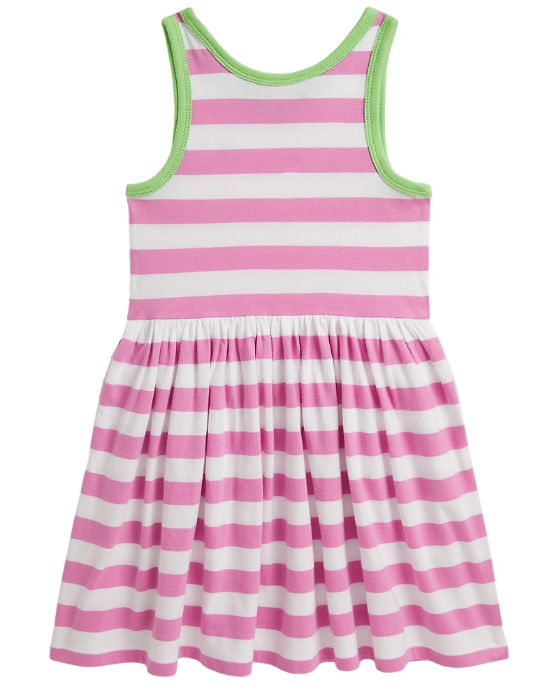 Polo Ralph Lauren Girls' 2T-6X Striped Cotton Jersey Dress