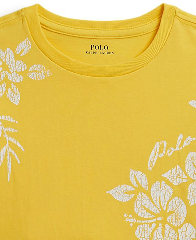Polo Ralph Lauren Girls' 2T-6X Floral-Print Cotton Boxy T-Shirt