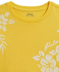 Polo Ralph Lauren Girls' 2T-6X Floral-Print Cotton Boxy T-Shirt
