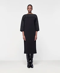 Leem Women's Quilted Embroidered Dress