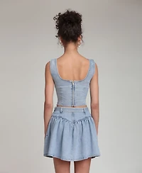 Avec Les Filles Women's Scoop Neck Top