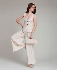 Avec Les Filles Women's V-Neck Top