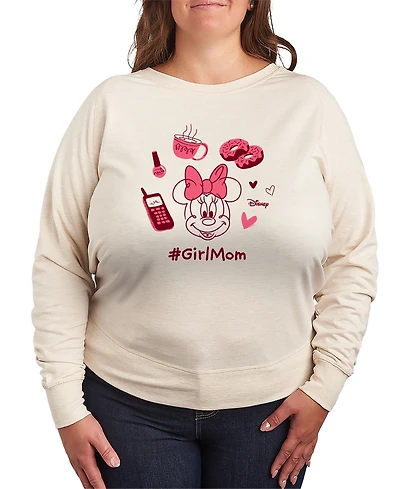 Hybrid Apparel Plus Disney Girl Mom Minnie French Terry Long-Sleeve T-Shirt